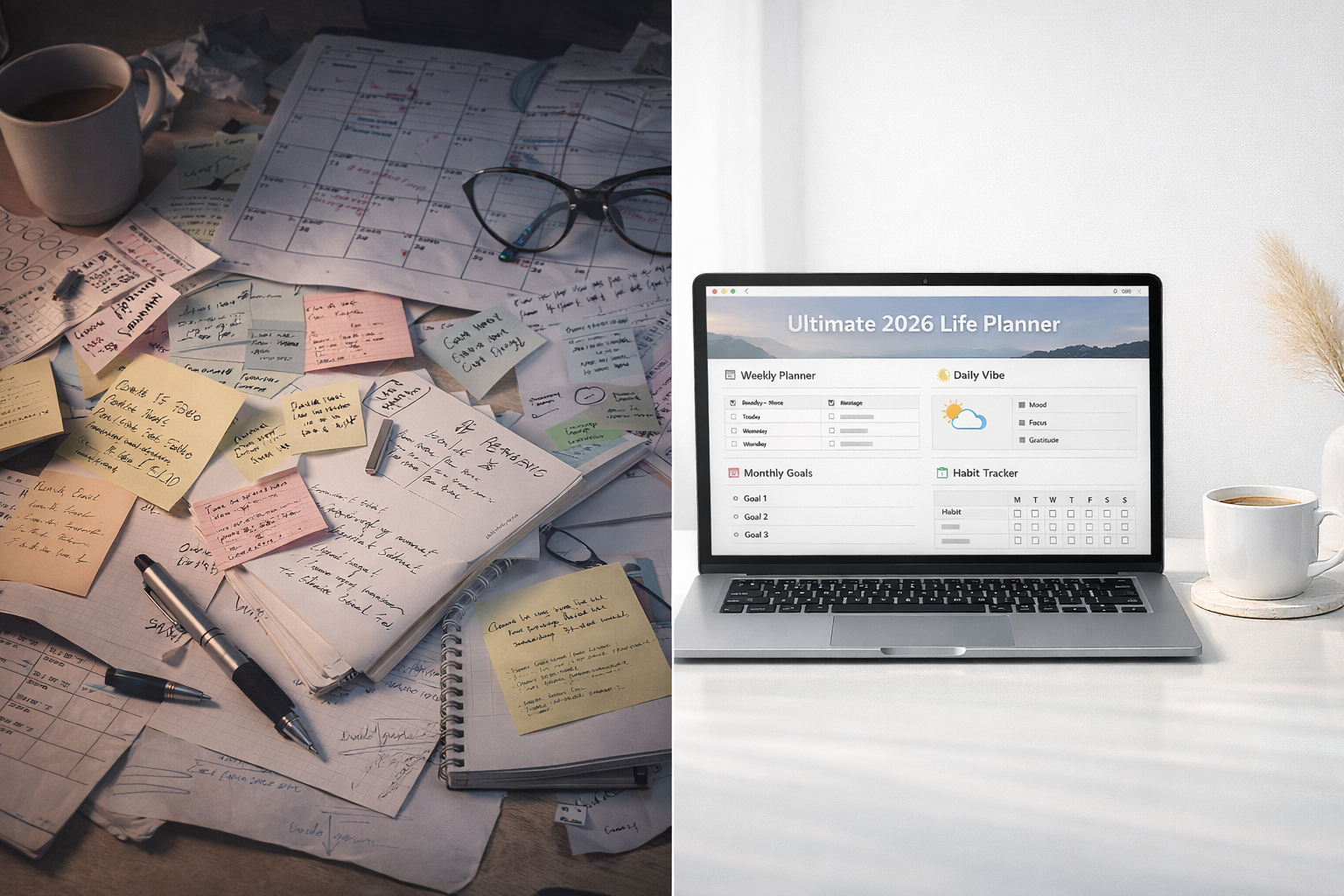 Ultimate 2026 Life Planner (Notion Dashboard System)