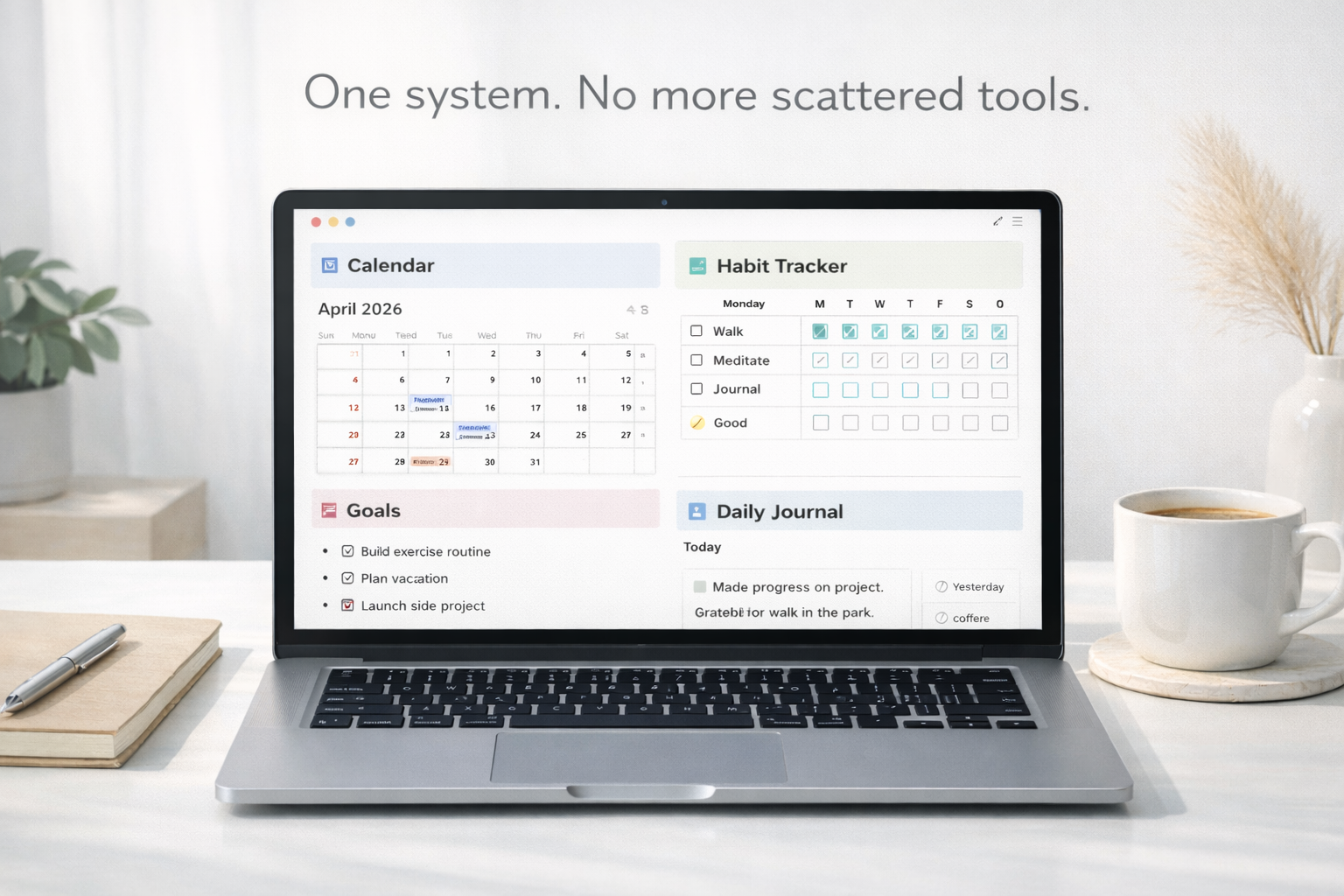 Ultimate 2026 Life Planner (Notion Dashboard System)