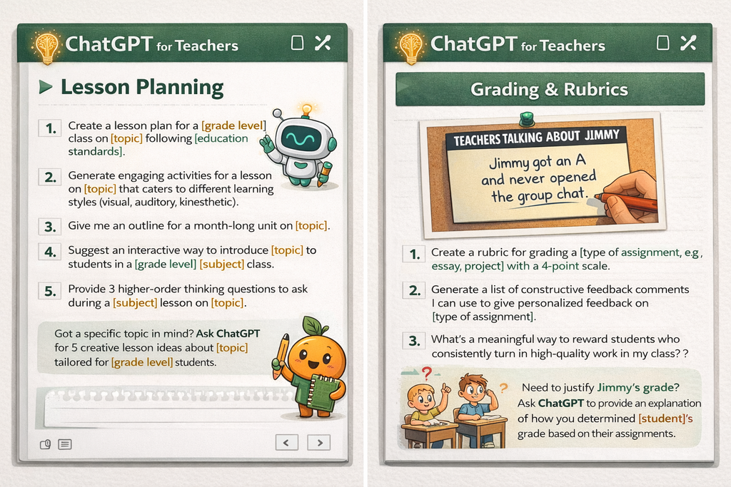 ChatGPT for Teachers: 150 AI Prompts to Save Hours Weekly & Beat Burnout
