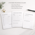 Daily Clarity Planner Printable (Stress Relief & Focus Toolkit)
