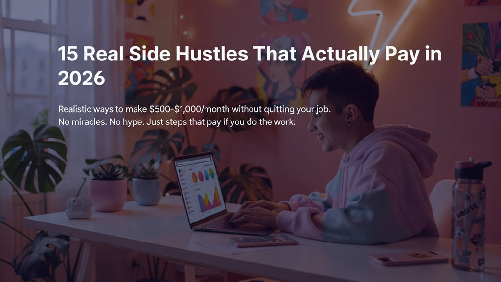 15 Real Side Hustles That Actually Pay in 2026 – No Hype PDF Guide